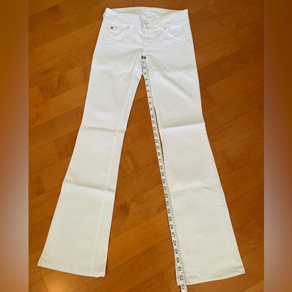 Hudson Mid-rise White Baby Bootcut Jeans - Picture 5 of 11